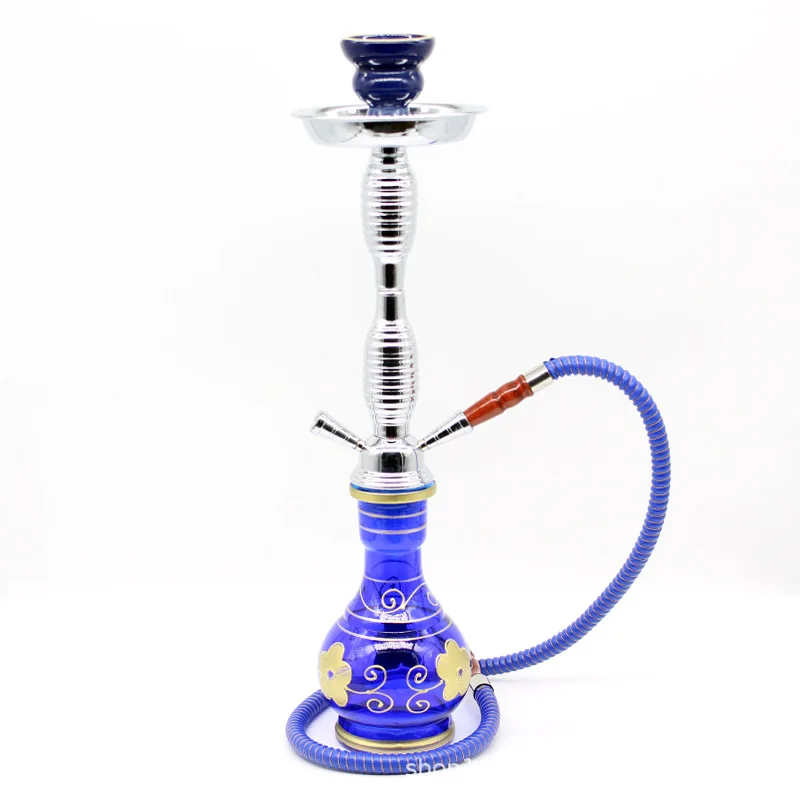 Water Pipe Shisha Set Classic Iron Sheet Arab Shisha Hookah Glass Water Pipe Kettle Shisha Single Double Tubes Private Use