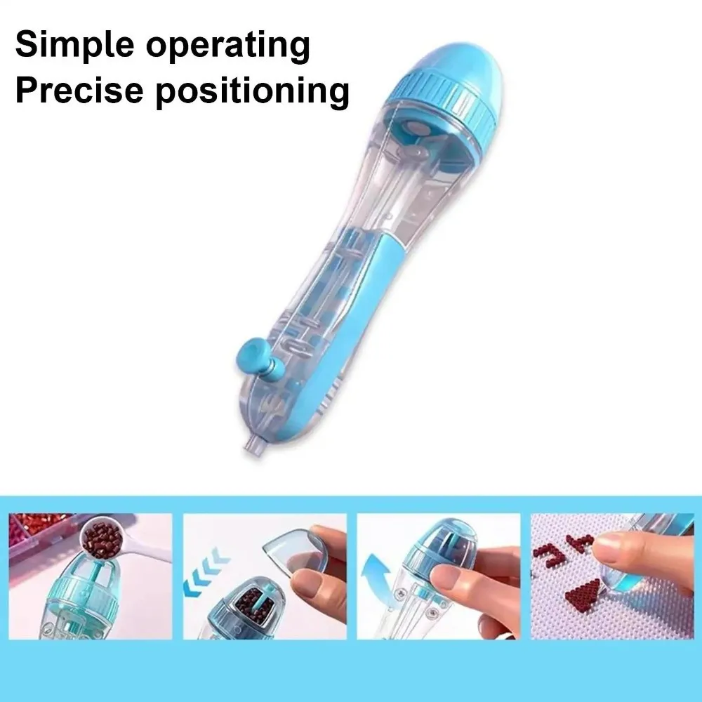 2.6mm Tip Bead Placement Pen Automatic Press Ergonomic Grip Bead Positioning Pen DIY Beads Craft Projects Crafts Maker