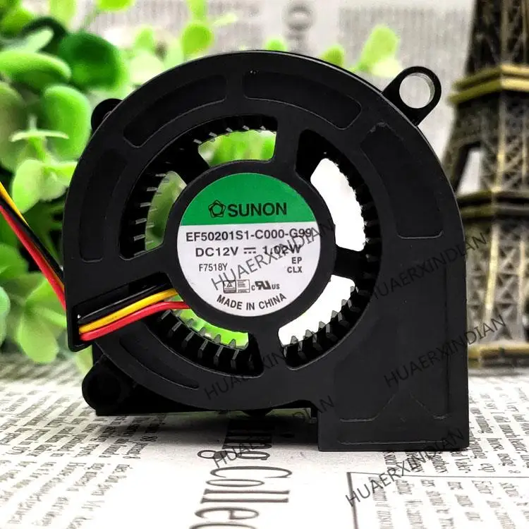 Novo EF50201S1-C000-G99 12v 1.02w 5020 kit de montagem do ventilador de refrigeração