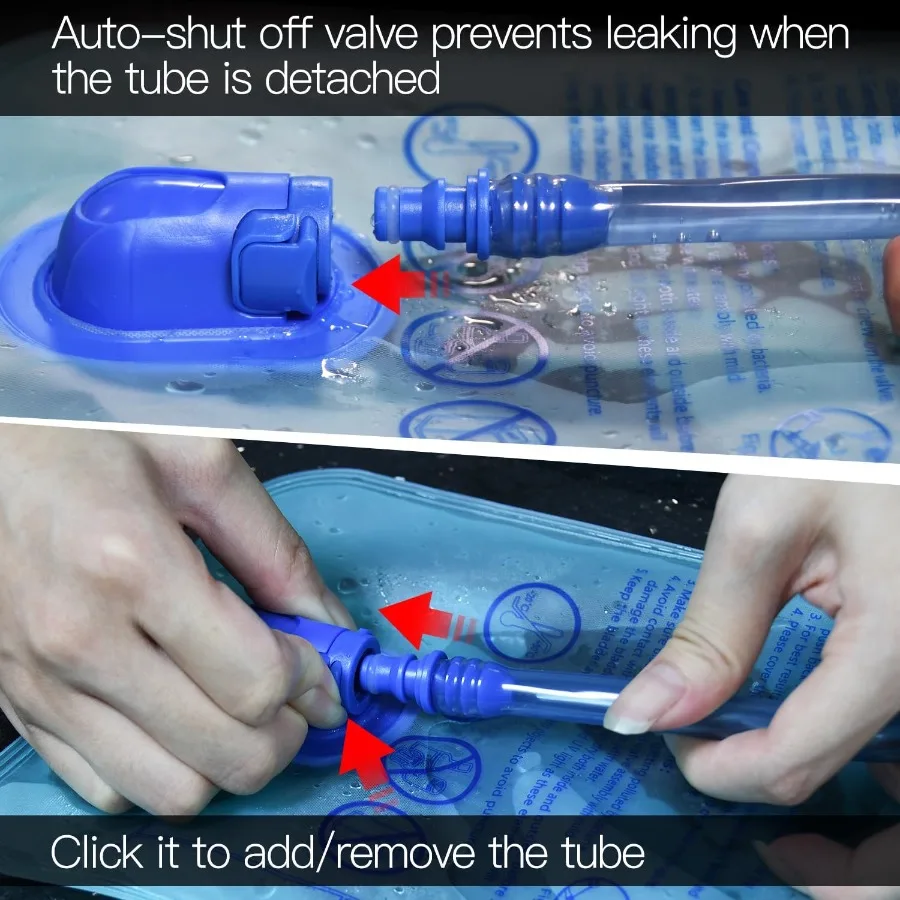 1.5L 2L 2.5L 3L المثانة المائية فتحة كبيرة تخزين المياه حقيبة المثانة لركوب الدراجات التنزه التخييم