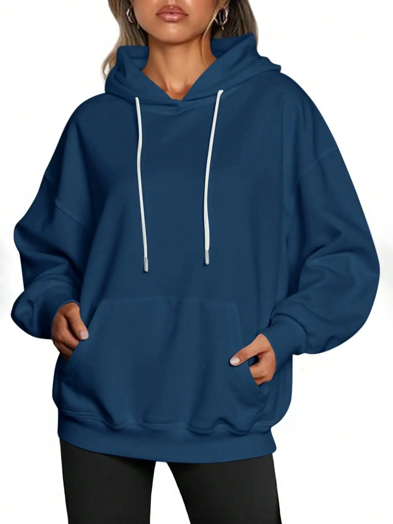 Fisoew Womens Casual Oversized Hoodies Loose Fit Lange Mouw Trekkoord Capuchon Sweatshirts 2025, Herfst Winter Outfits