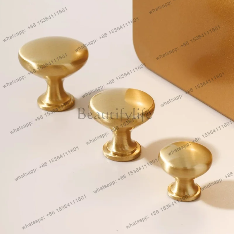 YJ mushroom French light luxury wardrobe door handle modern simple cabinet drawer small handle