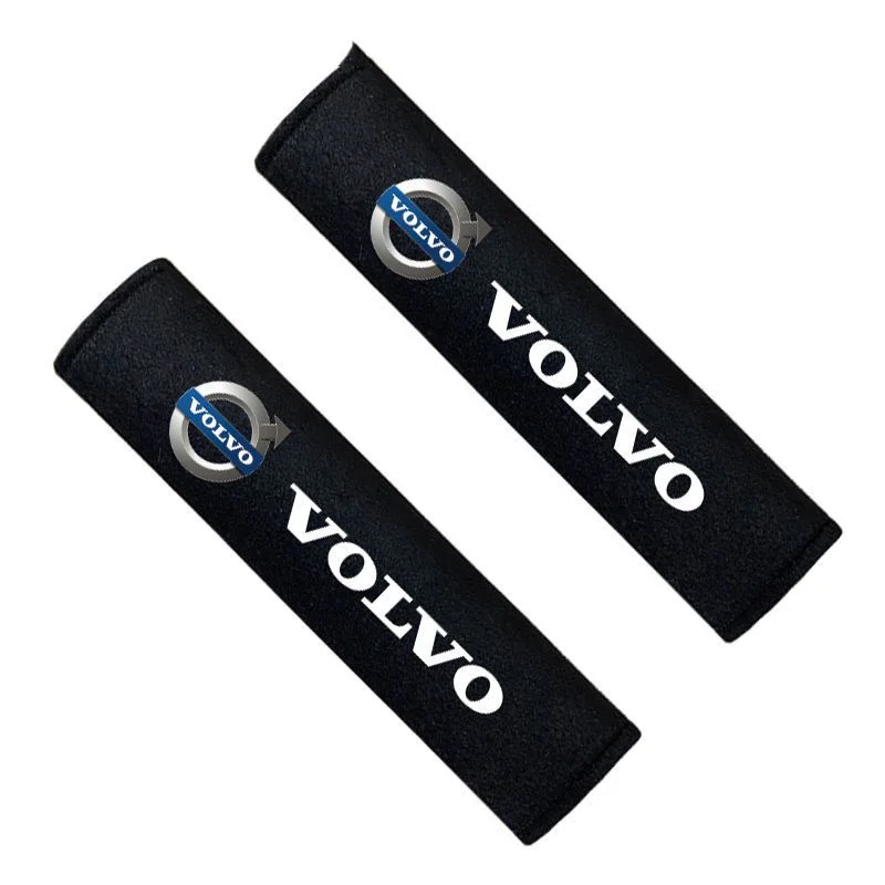 2pcs Car Seat Belt Pad Safety Strap Shoulder Cover Soft Mat For Volvo Rdesign XC40 XC60 V60 V40 XC90 V50 S60 V70 S90 Olestar AWD