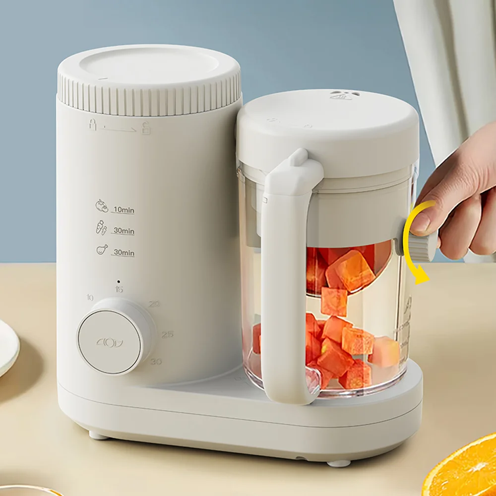 

Automatic Pet Fresh Food Maker with Steamer and Blender, featuring a Rotating Basket, for Making Homemade Healthy Meals