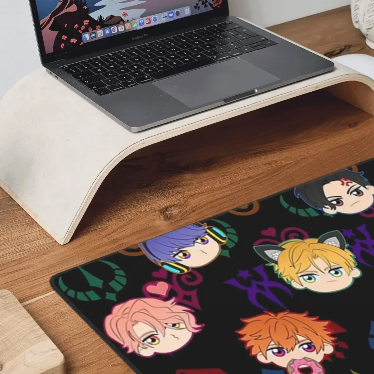 Obey Me - Demon Brothers Padrão Grande Mouse Pad Teclado de computador Tapete de mouse Gamer PC Laptop Tapete de mesa Acessórios Tapetes de mesa