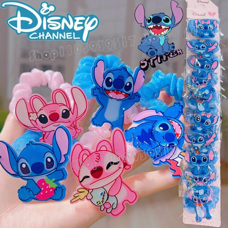 1/3 sztuk Disney Stitch opaska do włosów dziewczyna Anime Cartoon śliczne dziecięce opaska do włosów skórzana biżuteria Kawaii element ubioru świąteczne prezenty