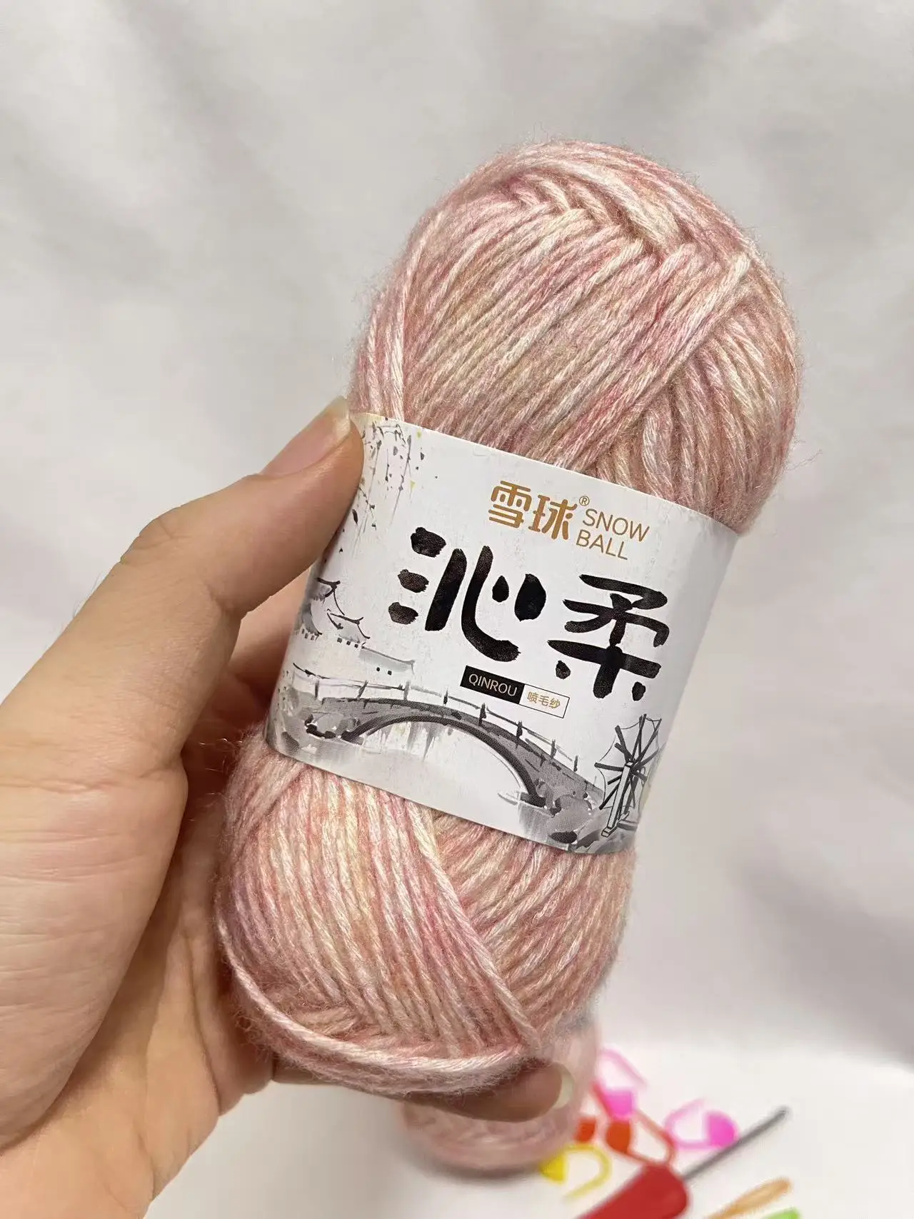 50 جرام غزل القطن عالي الجودة رش بخيوط الصوف ، DIY بها بنفسك قبعة منسوجة يدويا وشاح السجاد خيط الكروشيه ، غزل محبوك ناعم صديق للبشرة #5