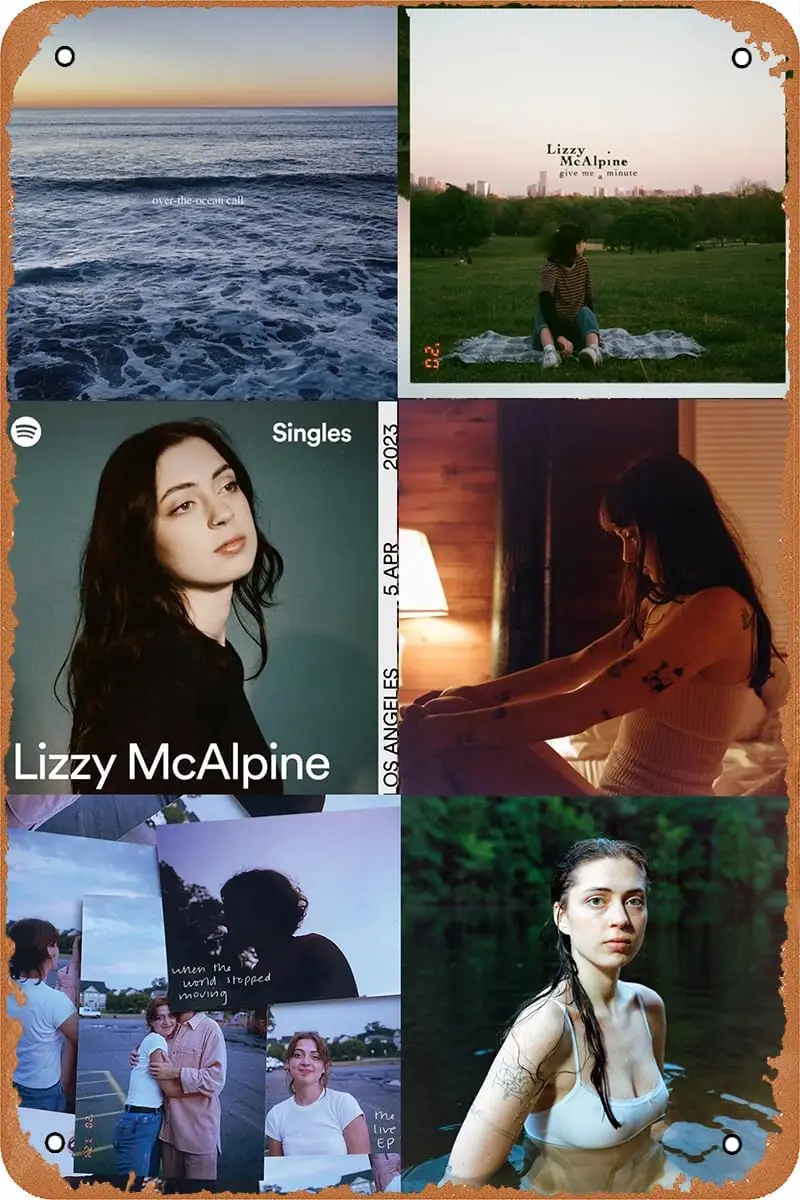 Lizzy McAlpine Albums Poster Tin Sign Vintage Metal Sign Retro Wall Art Decor 8X12INCH sign sign