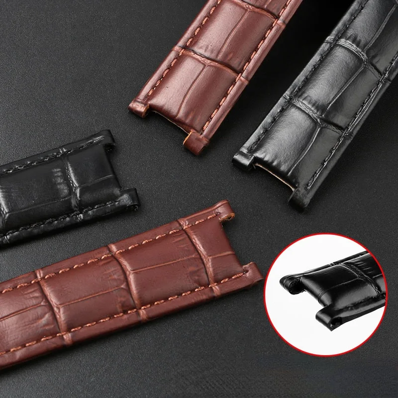 For Cartier PASHA Folding Buckle watch strap cowhide men women watchband 21x15m 20x12mm 18x10mm Wristband accessories