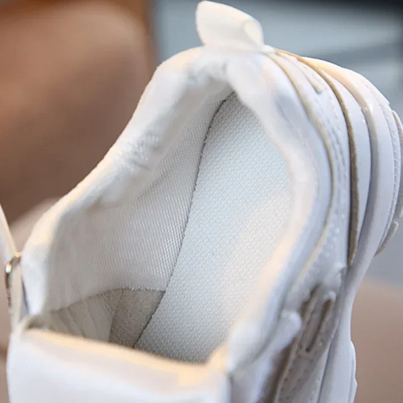 أطفال بنين بنات موضة أحذية رياضية طفل رضيع أطفال صغار المدربين الجلدية الأطفال مدرسة أحذية رياضية طفل احذية الجري الناعمة #6