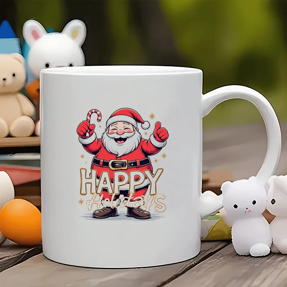 

11oz Santa Claus cartoon mug + Kids cup + Family office coffee mug Christmas gift set Essential for joyful holiday celebrations