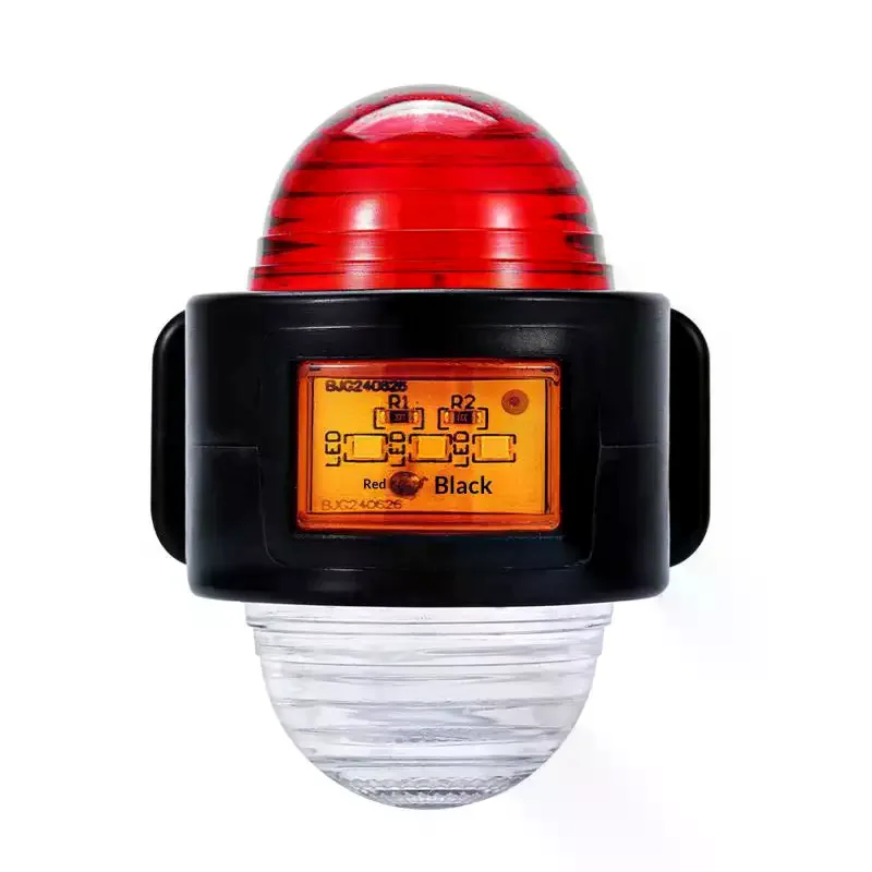 1/2PCS Three Sides LED Side Light Outline Truck Lamp 12 24V For Car Trailer Lorry 25LED Side Marker Light Indicator Rear Lamp