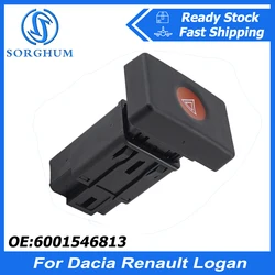 SORGHUM Button Warning Light Distress Emergency Hazard Warning Light Flash Switch for Dacia Renault Logan 6001546813 252909503R