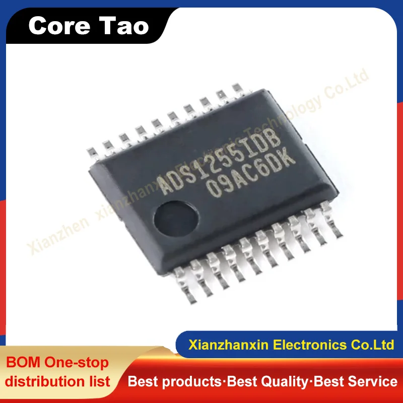 1PCS/LOT ADS1255IDBR ADS1255IDB SSOP-20 24-bit analog-to-digital conversion chip