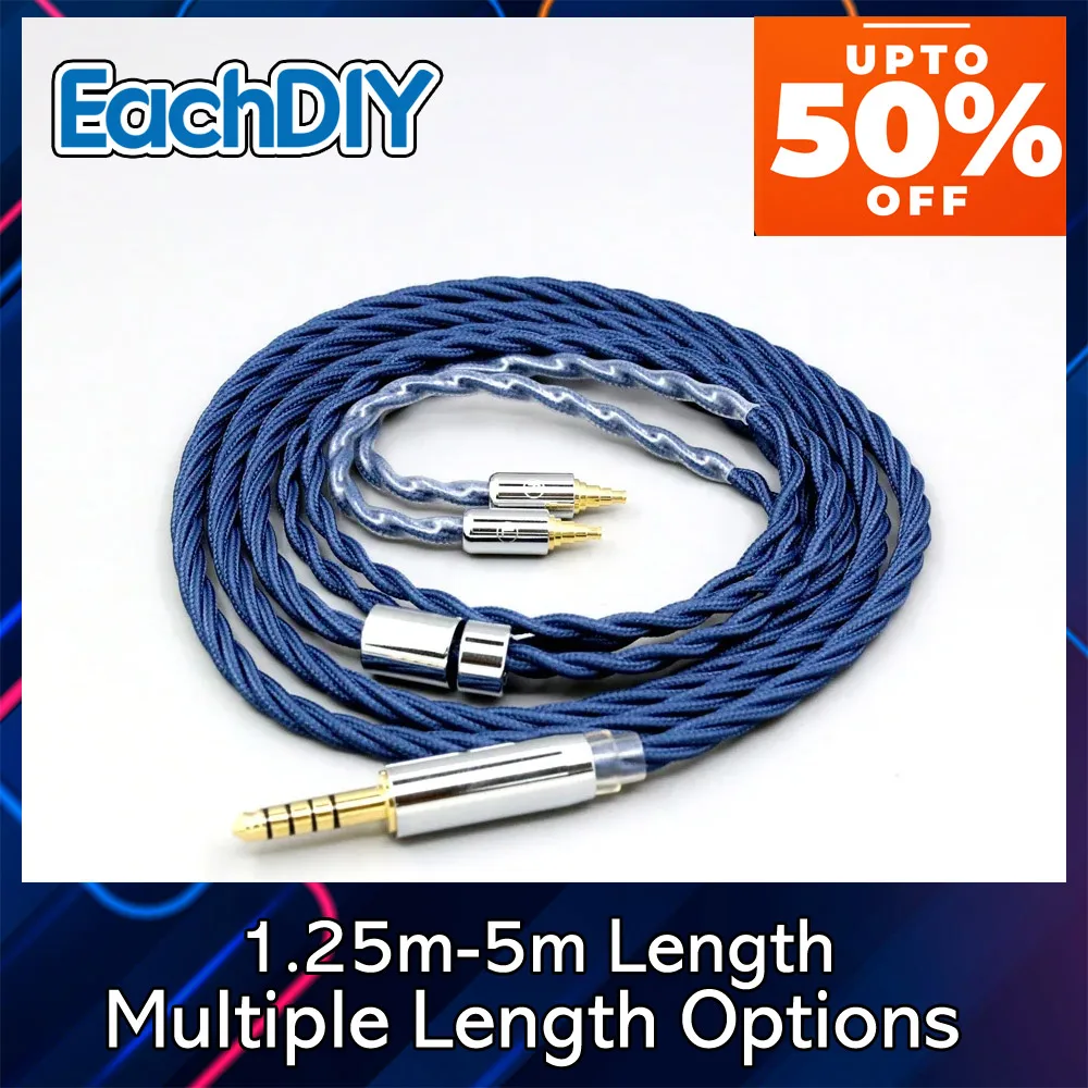 

Graphene Pure 99% Silver OCCAlloy Full Sleeved 4 core Earphone Cable For Sennheiser IE40 Pro IE40pro 8617