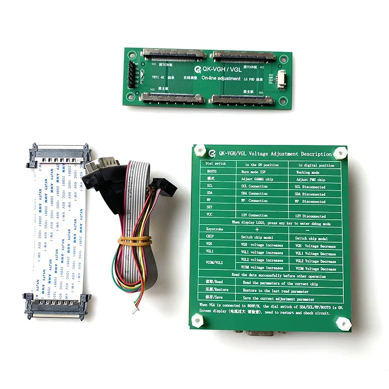 TCON VGH VGL Voltage Adjustment Programmer Solves Broken Y, Repairs Abnormal Color Horizontal Lines, Supports More TCON Technica