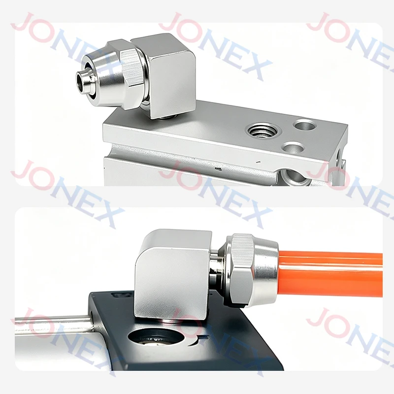 5PCS Pneumatic Elbow Fitting Connectors OD 4mm 6mm 8mm 10mm 12mm Thread M5 1/8 1/4 3/8 1/2 Quick Connection For Air Hose Tube