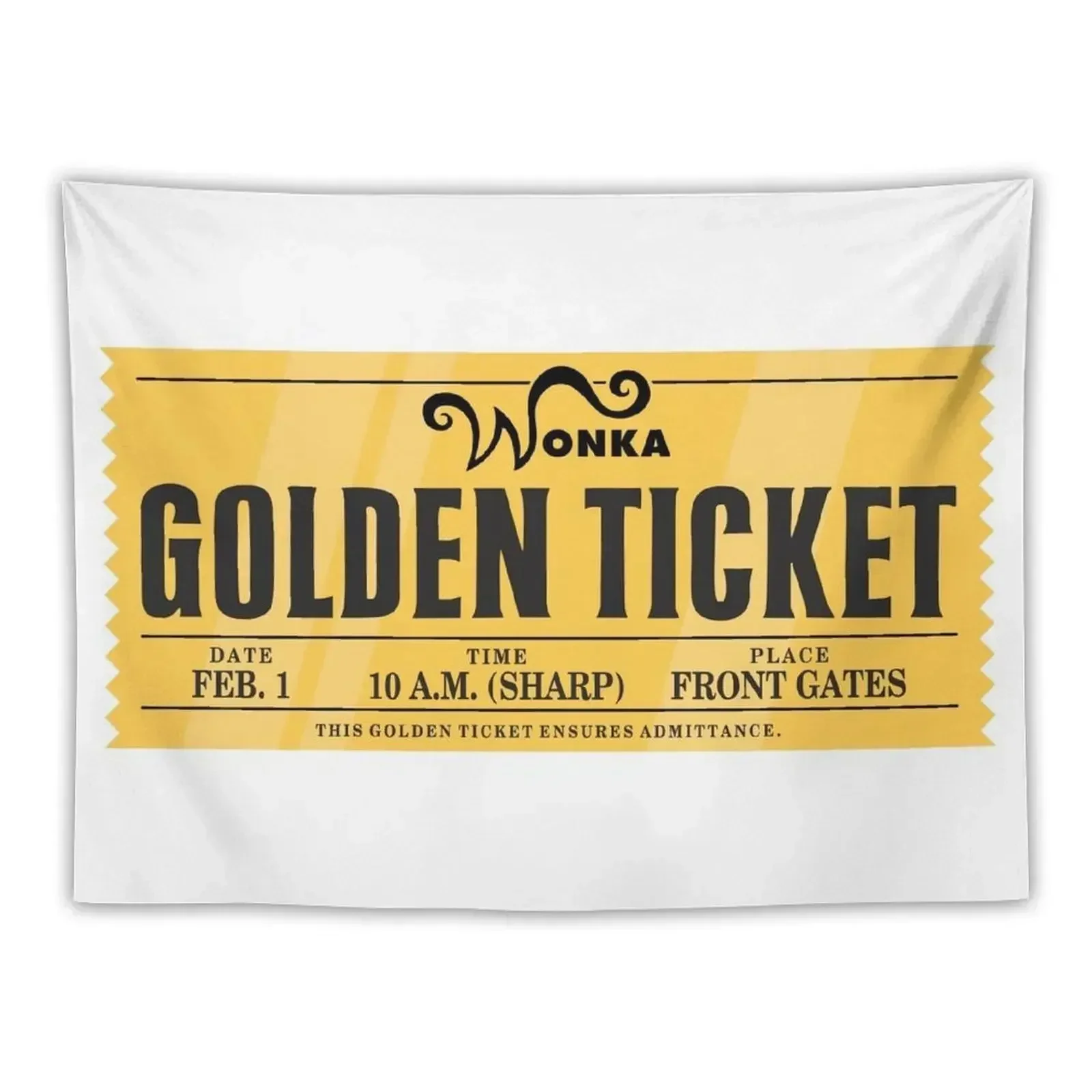 

Golden Ticket Tapestry Decor For Room Decoration Aesthetic Tapestry