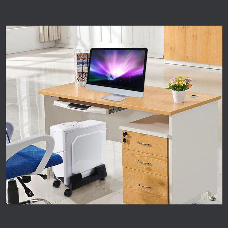 1PCS Desktop Computer Host Bracket Adjustable Width Computer Host Base Household Office Computer Host Tray Host Bay 4 Colors