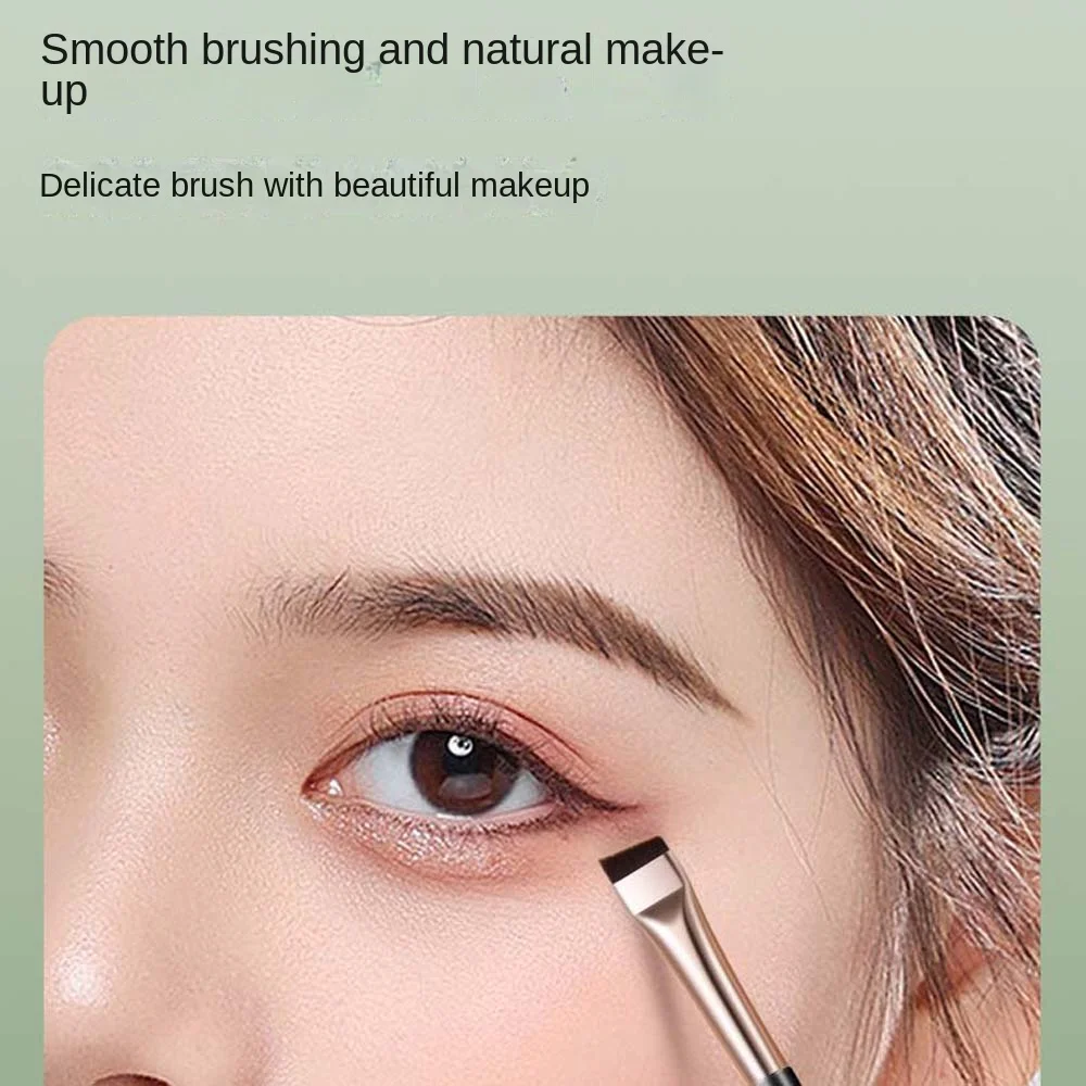 3Pcs/set Eyebrow Eyeliner Flat Fine Eyebrow Brush Precise Detail Brush Under the Eyes Makeup Eyeshadow Applicator Beauty Tool