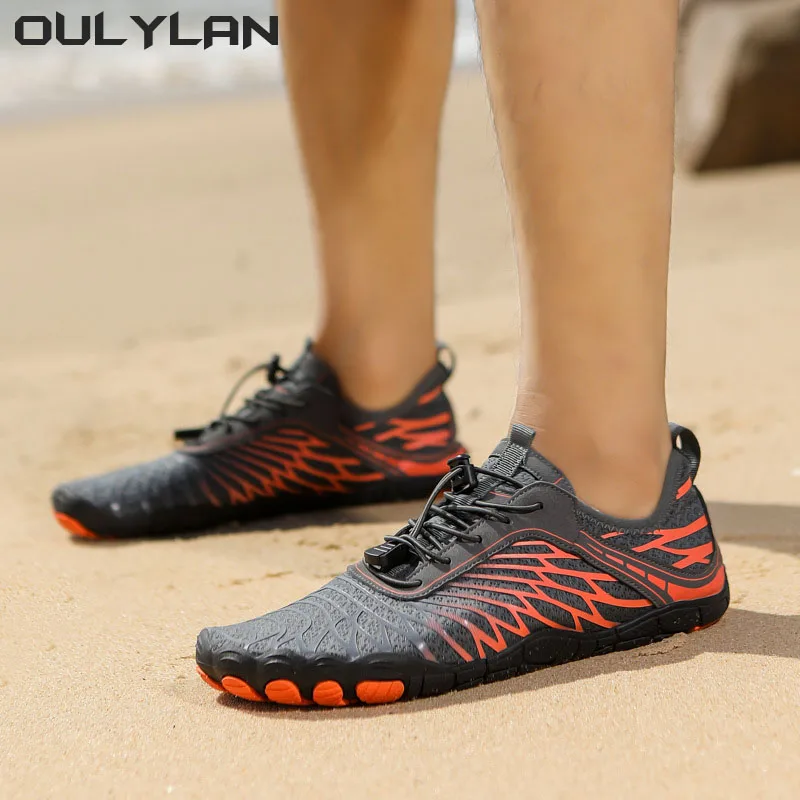 

Sandals Upstream Aqua Shoes Quick-Dry River Sea Diving Men Sneakers Barefoot Outdoor Beach Swimming Hiking Shoes Water Shoes