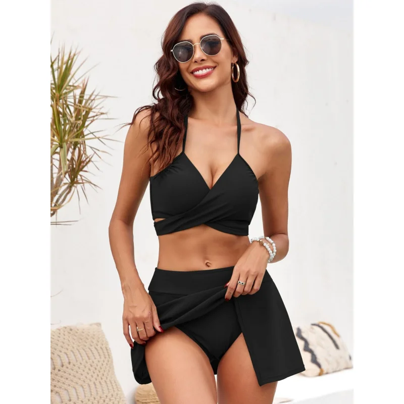 

2025NewbikiniBackless Sexy Skirt Bikini Two-Piece Swimsuit for Women