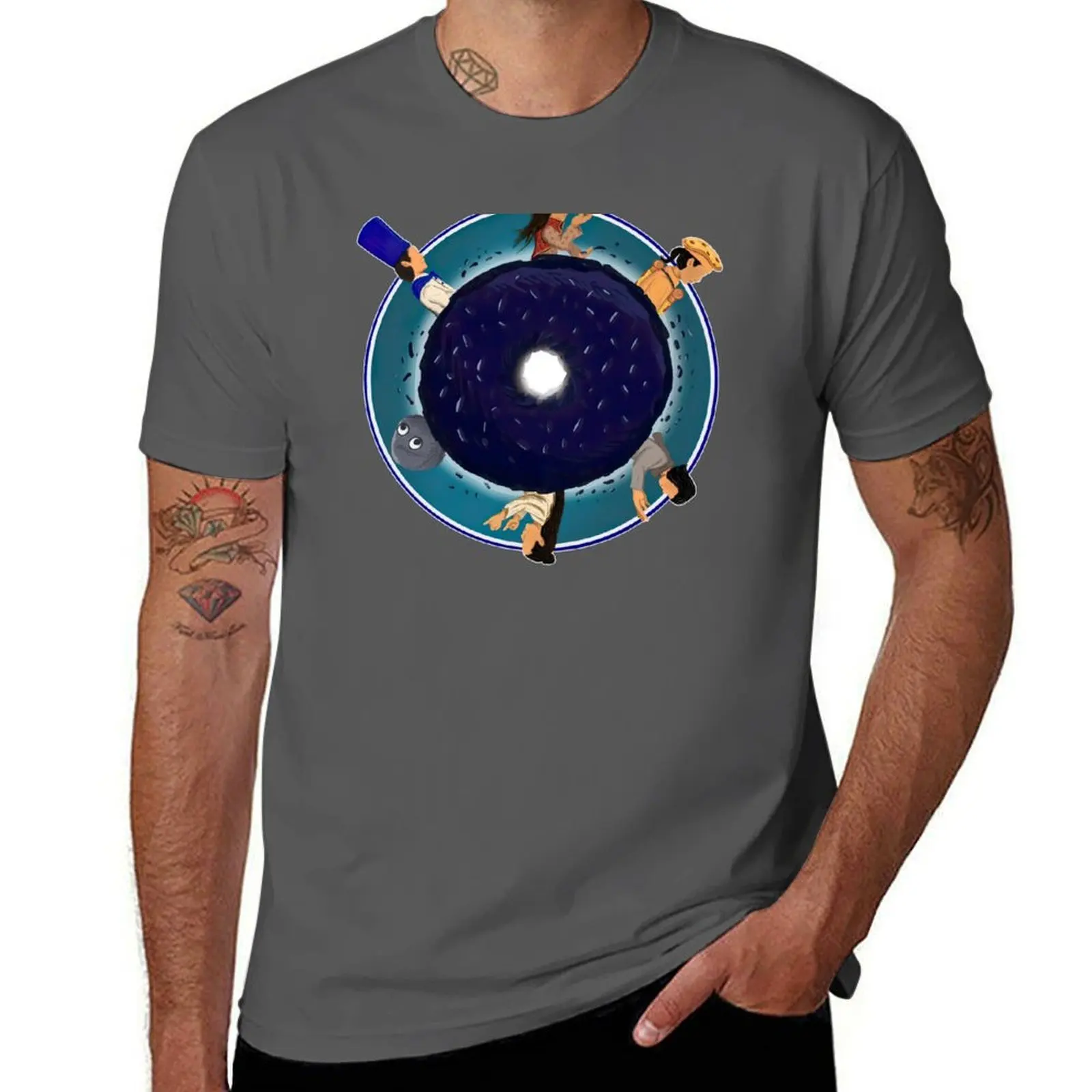 

everything everywhere all at once circle T-Shirt man t shirt summer t shirt man plain T-Shirt