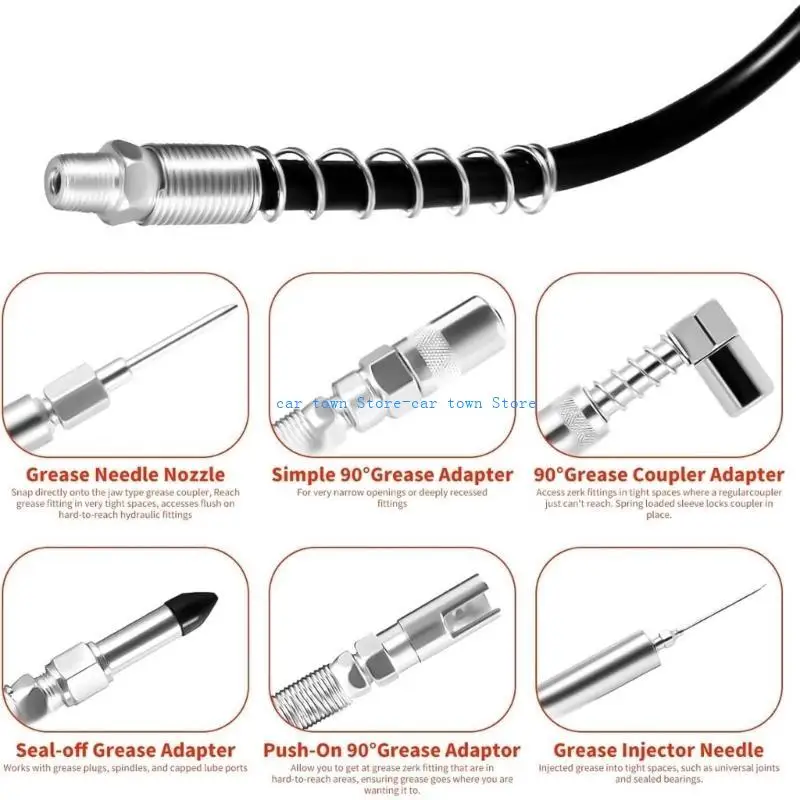 หัวอัดจาระบีสำหรับยานยนต์และเครื่องจักรระดับมืออาชีพ RXJE