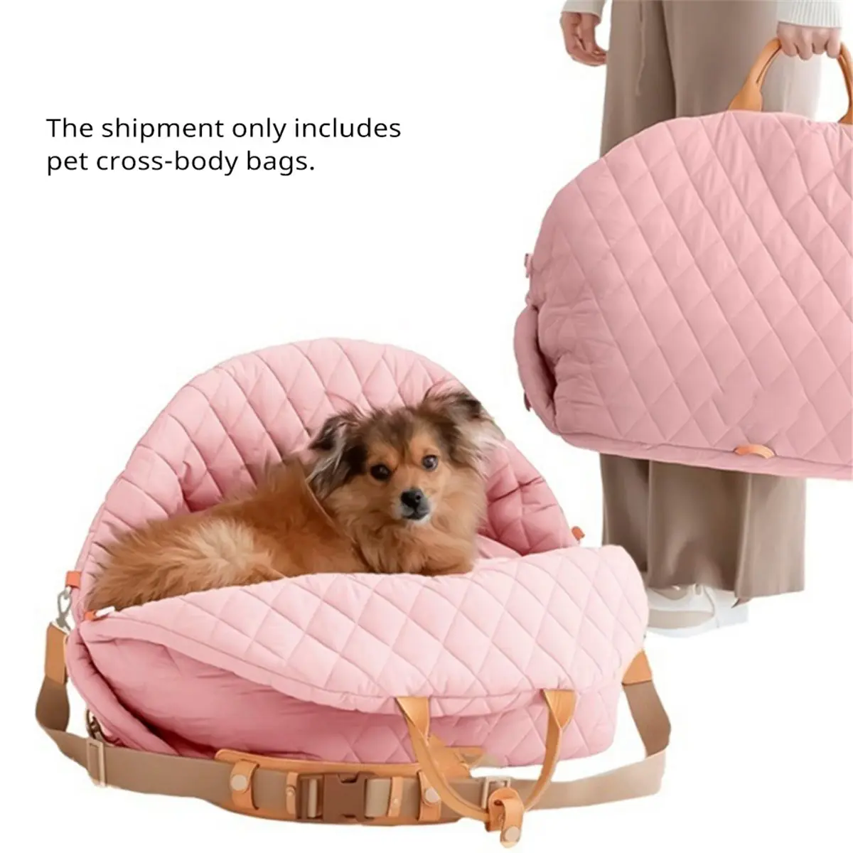 FTGT NEW Dog Car Seat for Small Dogs - Multifunctional Travel Carrier, Booster & Dog Bed for Car Washable, Anti-Slip