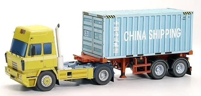 Superfine Paper Model Of Container Truck