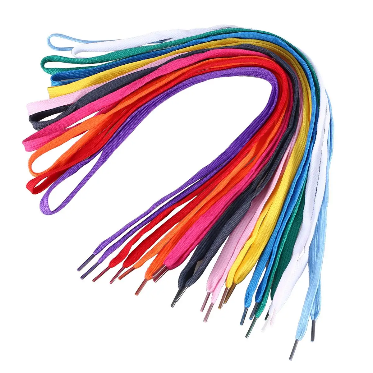 

12 Pairs Shoelaces for Sneakers Athletic Flat Shoe Shoes Boots 110cm Polyester Sneaker Shoe Laces Nylon Laces Strings
