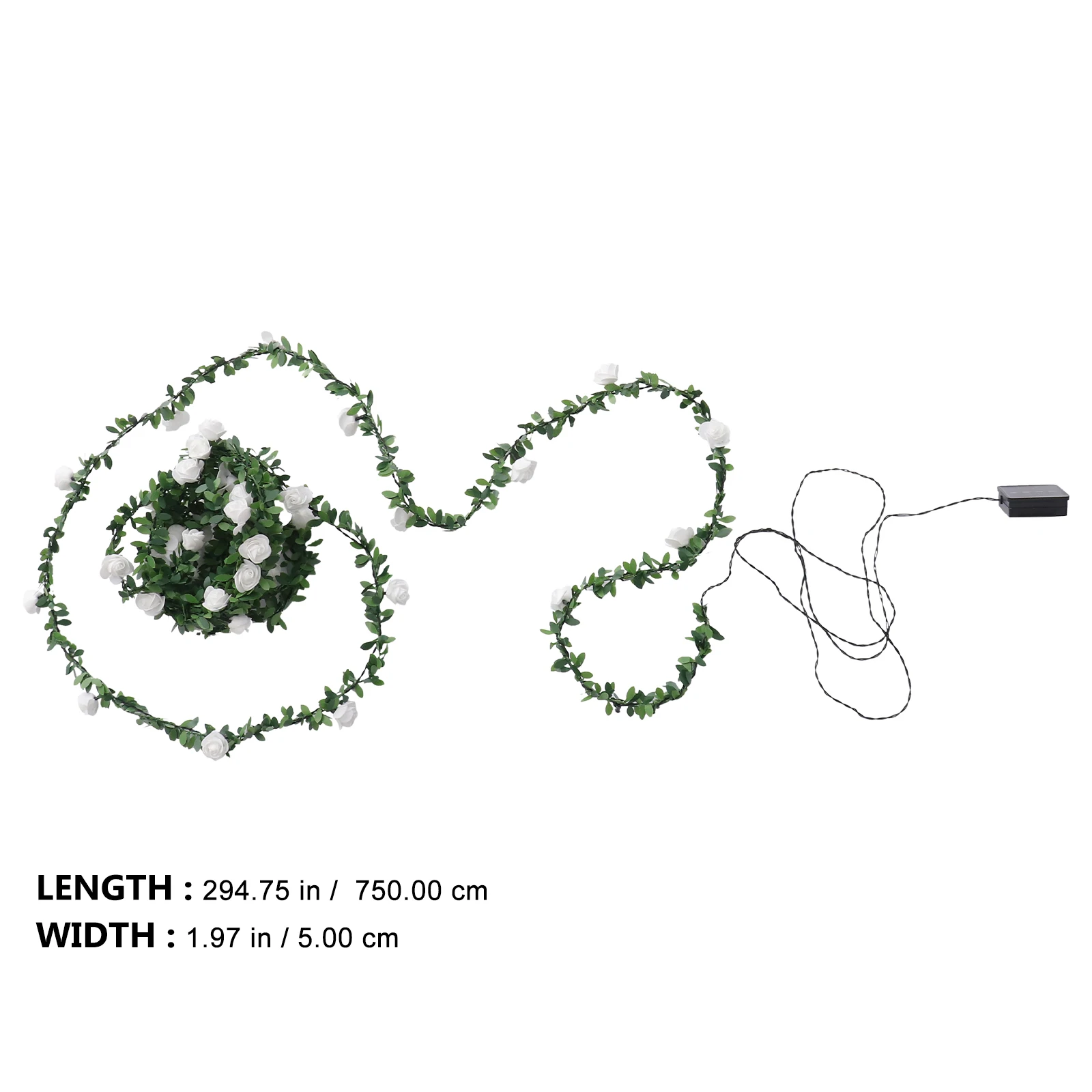 

1Set LED String Light Simulation Green Leaf Rose Rattan Solar Light Outdoor Garden Wedding Party Decoration Outdoor Solar Lamp