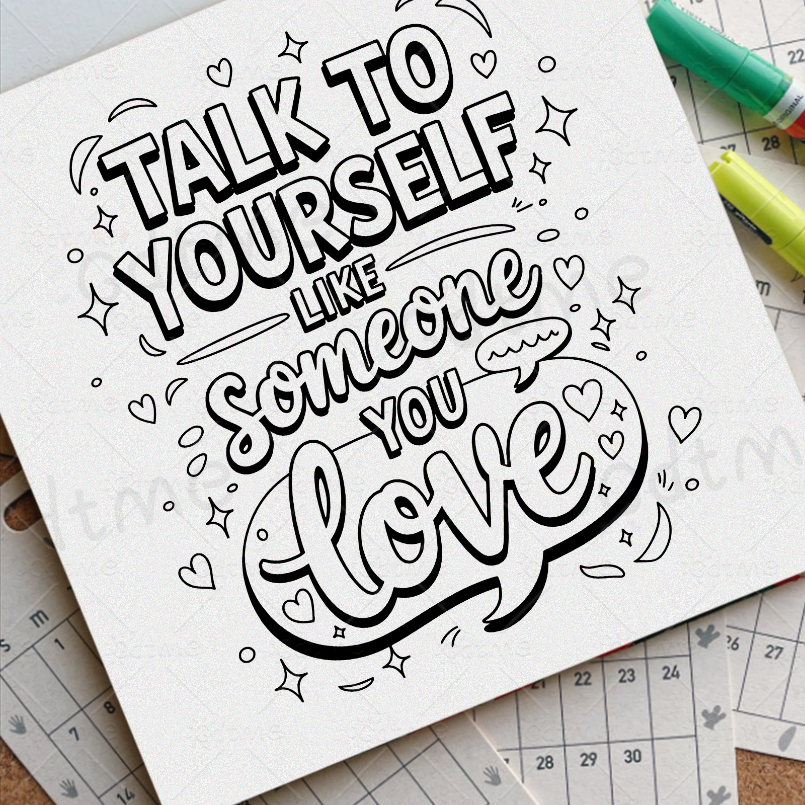 كتاب تلوين الصحة العقلية للبالغين يخفف التوتر جريئة وسهلة DIY كتب رسم فنية ذاتية اللوحة #3