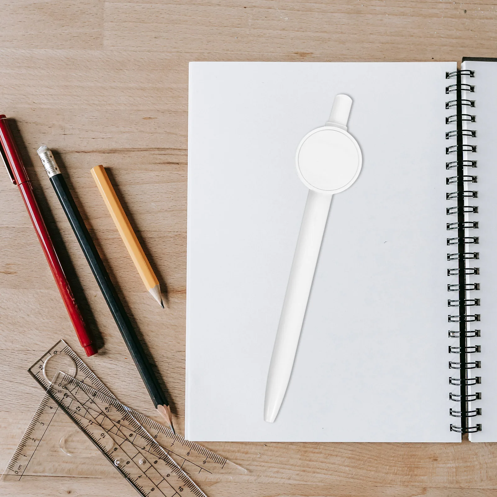 Blank Ballpoint Pen Transfer Sublimation Printing Diy Use Pens Plastic Business Office Student Heat