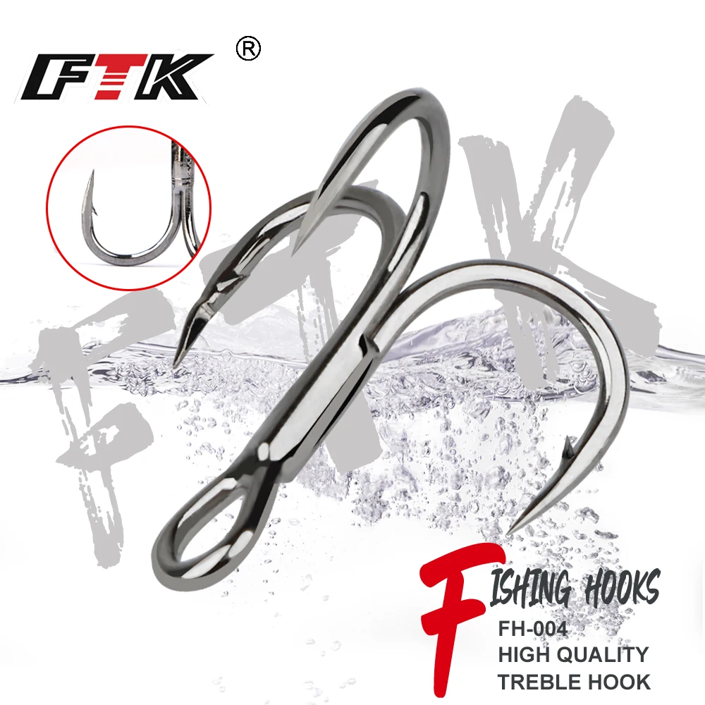 FTK Fishing Hook Baitholder Wobblers Gig Fly Tying Treble Hook Bass Lure Holder Set Saltwater Needle Minnow 15pcs/20pcs