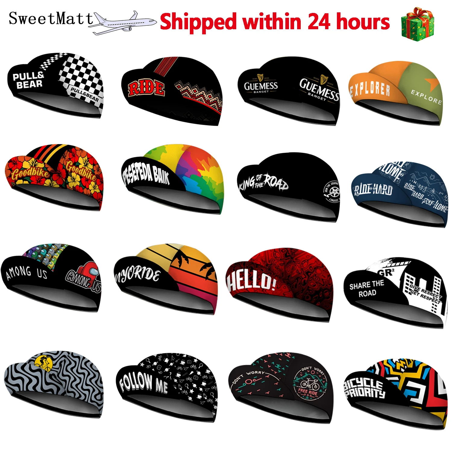 Classic New All-Match SweetMatt Retro Series Cycling Caps Men Women Outdoor Bicycle Mountain Bike Sports Equipment Quick Dry Hat