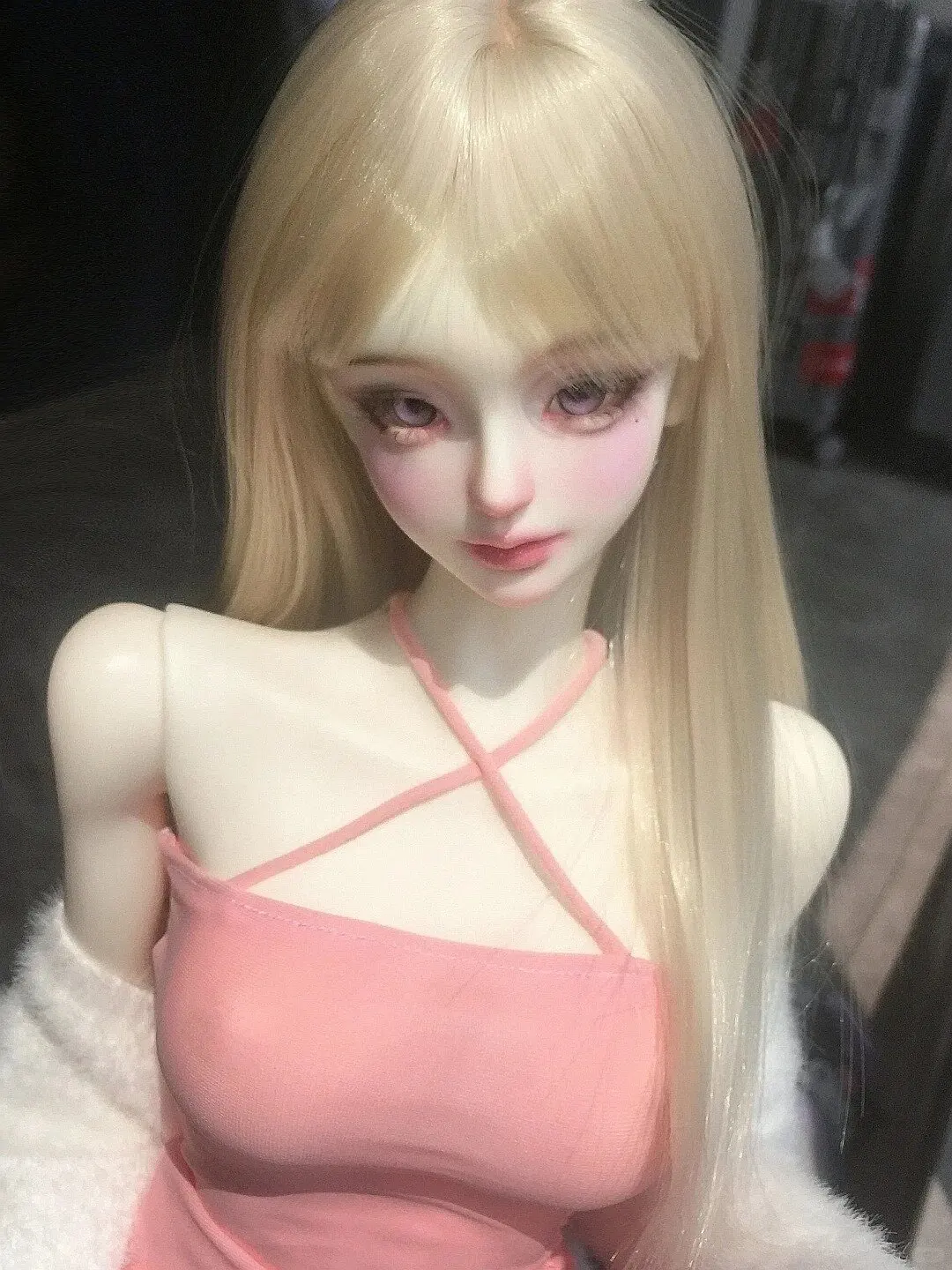 

Парик куклы BJD подходит для челки размера 1/3 1/4 1/6, мягкие высокотемпературные шелковые аксессуары для кукол