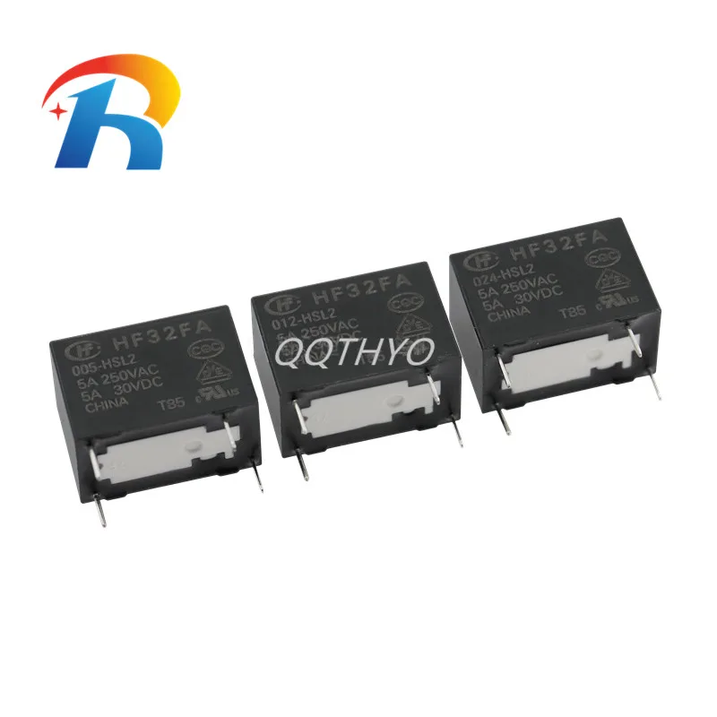 

Free Shipping 5Pcs Power Relay HF32FA- 5V 12V 24V -HSL2 HF32FA-005-HSL2 HF32FA-012-HSL2 HF32FA-024-HSL2 4Pin 5A 250VAC relay