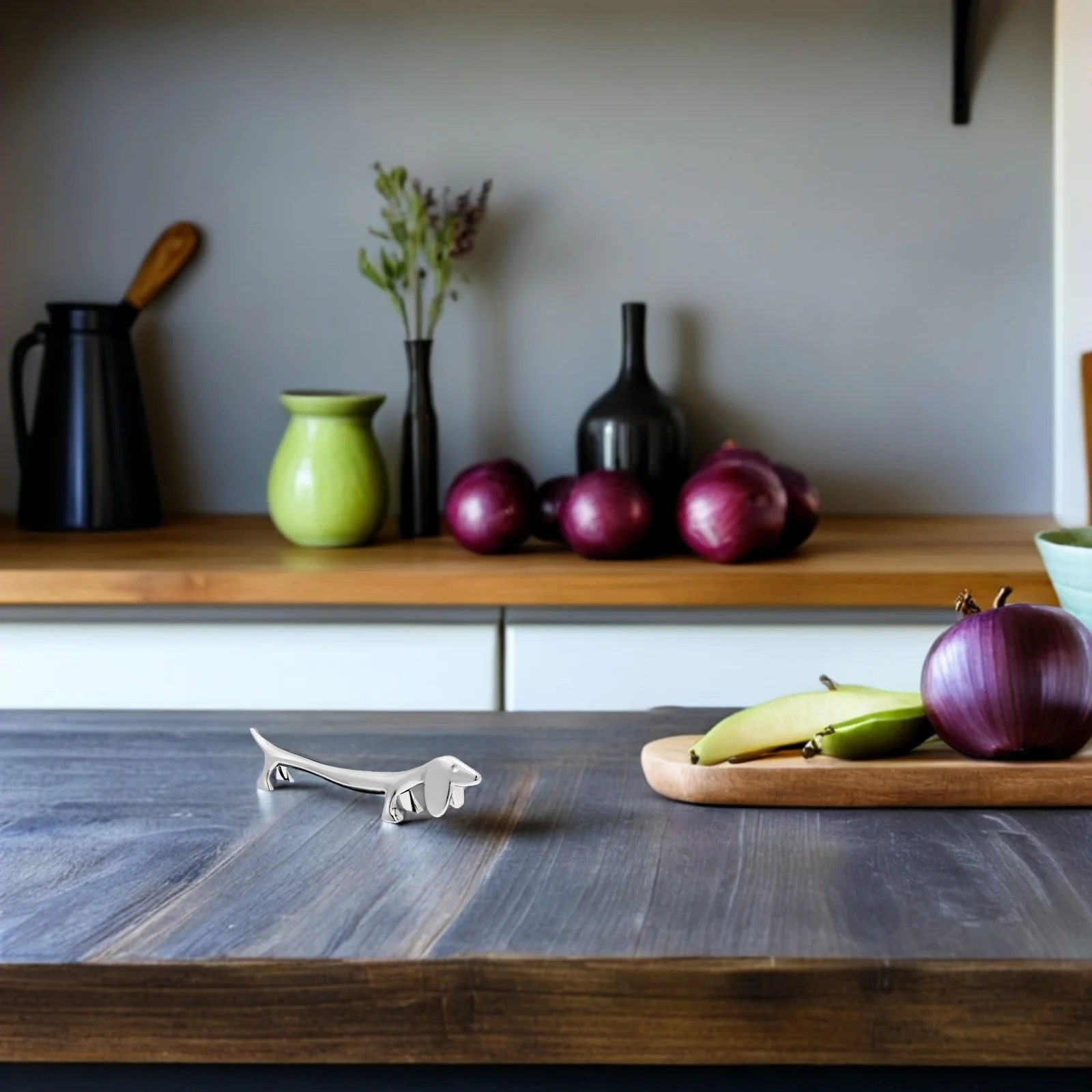 

6Pcs Metal Dog Chopstick Rests Fine Workmanship Cutlery Organizer for Dining Table Kitchen Supplies Decorative Spoon Holder