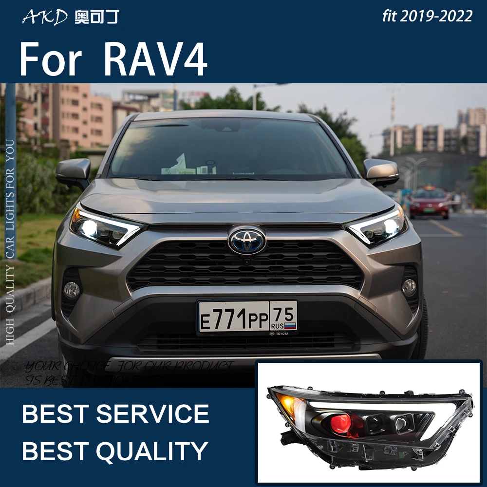 Luci per Auto per RAV4 RAV 4 2019-2023 LED Auto fari assemblaggio aggiornamento lampada di segnale dinamico proiettore obiettivo strumento accessori