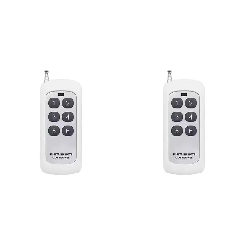 【NOW SAVE】2X 433Mhz Wireless Remote Control, Long Range 1000M, Learning Code 1527, For Water Pumps, Tubular Motors, Lamps