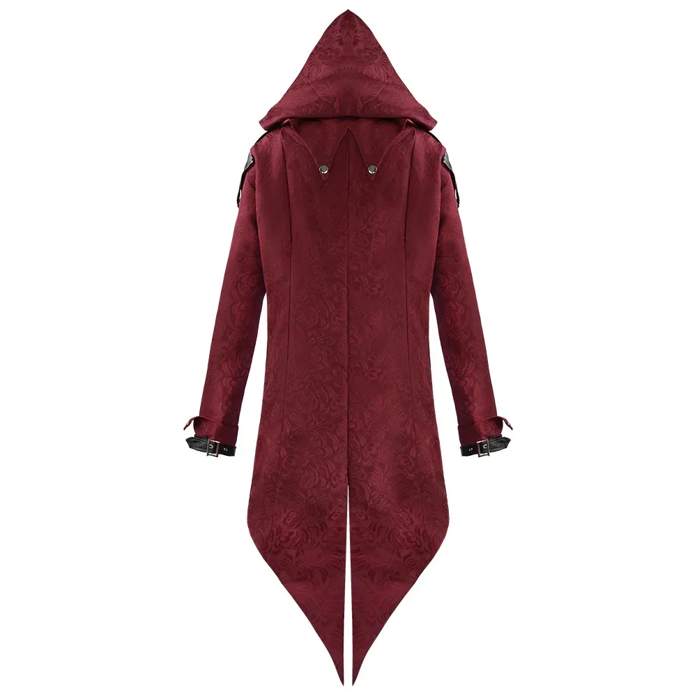 Giacca medievale retrò da uomo Cappotto gotico rinascimentale Uomo smoking Costume formale di Halloween Costume cosplay Giacca rinascimentale