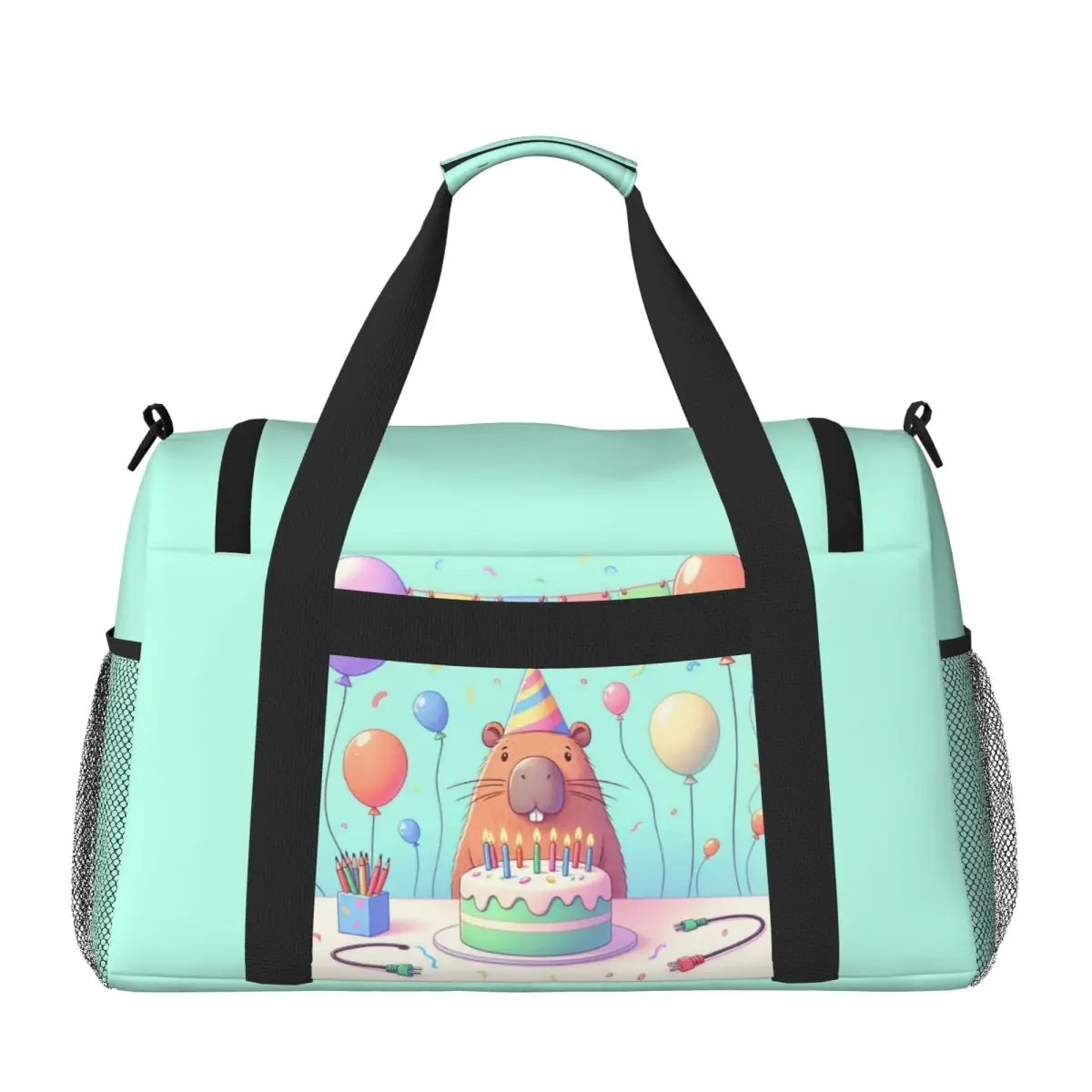 حقيبة سفر محمولة من كابي بارا، حقيبة رياضية ذات سعة كبيرة، حقيبة مدرب خفيفة الوزن تحمل على الأمتعة