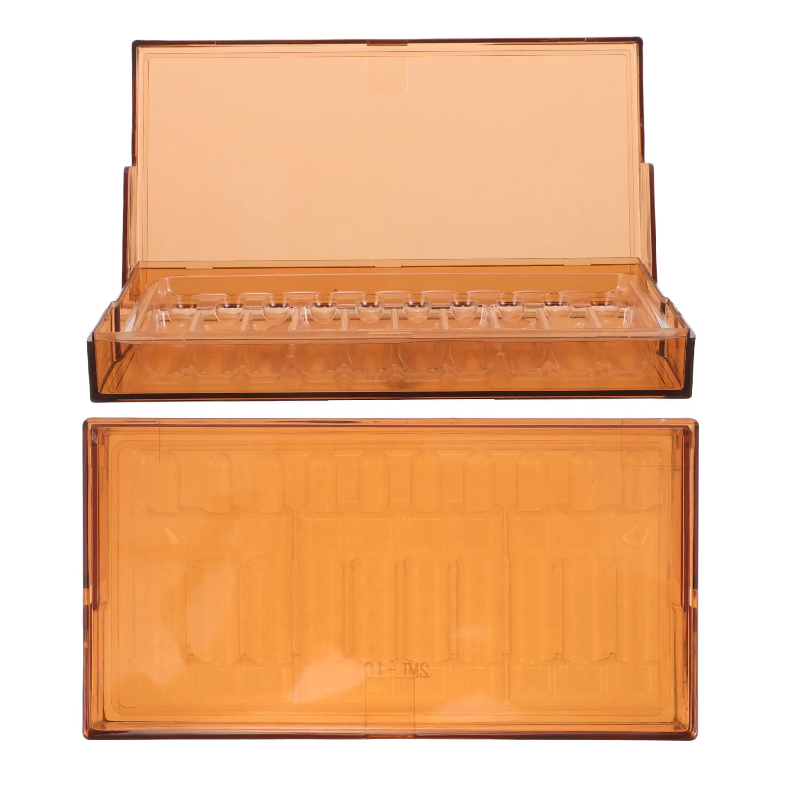 2Pcs 2Ml Vial Case Lightproof Plastic Storage Box Portable Insulin Peptide Ampoule Organizer Emergency Supply Fridge