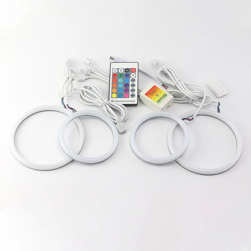For Volkswagen VW Golf MK4 R32 GTi VR6 CABRIO A4 1998-2004 High Quality 16-Color RGB Cotton LED Angel Eye Rings Daytime Light view 3