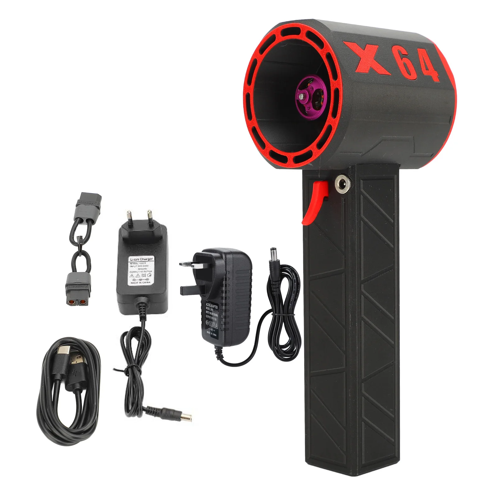 

Jet Dryer Blower Violent Turbo Fan 11 Blade 8000mAh Brushless Motor 64mm Duct Jet Fan 1400g Thrust