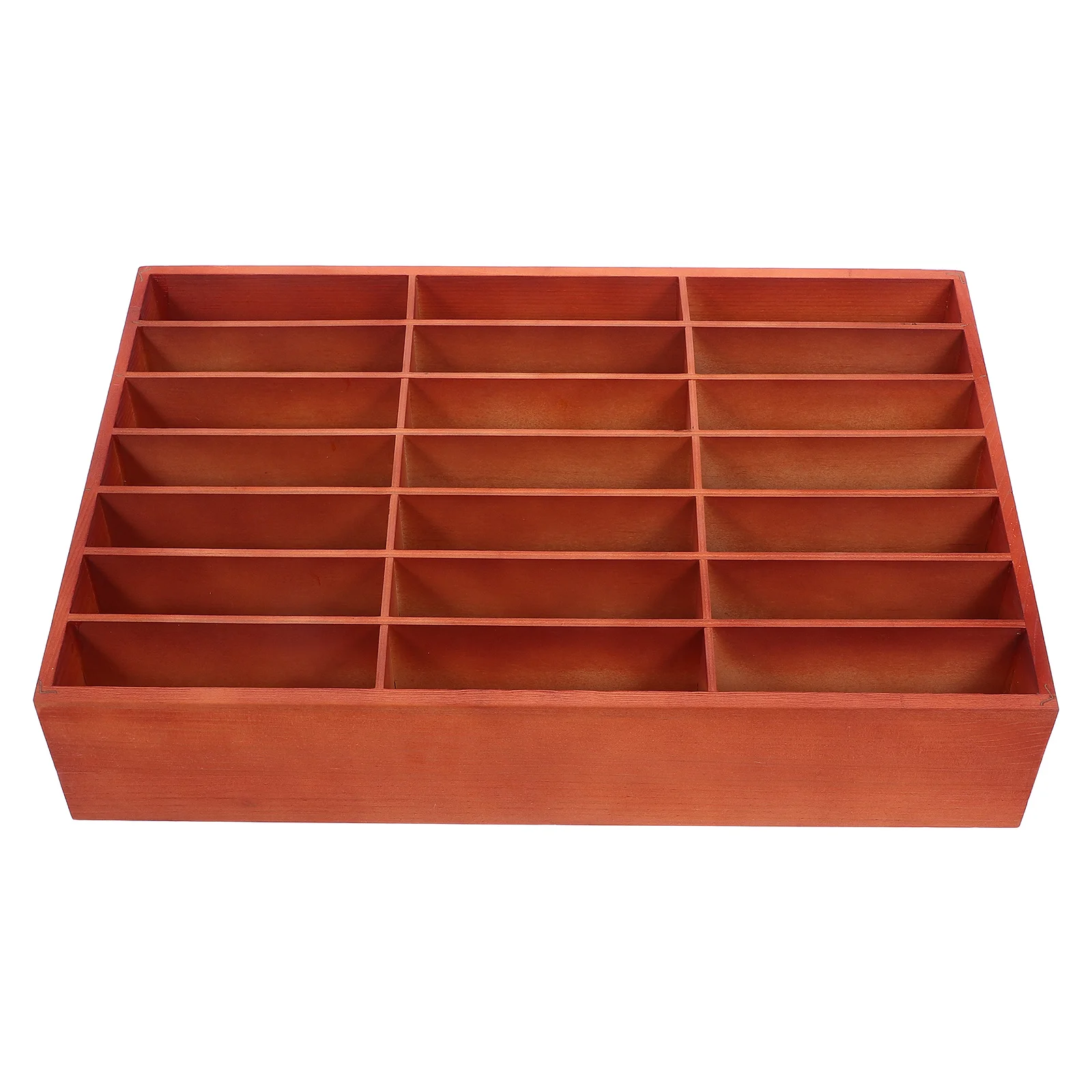 

Деревянный настольный органайзер, держатель для мобильного телефона, 21-слотовый ящик для хранения для офиса, класса, держатель для мобильного телефона, стол