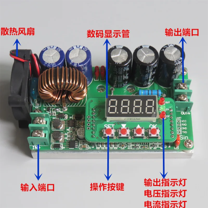 

DPT9010 CNC DC-DC boost module adjustable DC power supply constant voltage constant current voltage and ammeter