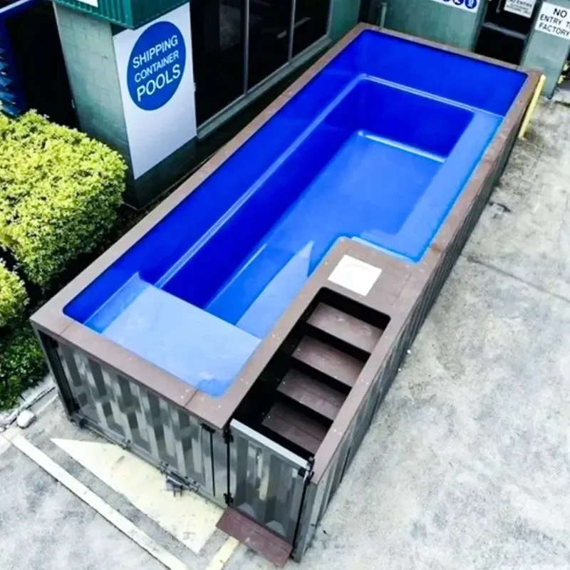 

Family Large Outdoor Swimming Pool Custom Made Electric Air Heater Container Swimming Pool Container 20ft 40ft Swimming Pool