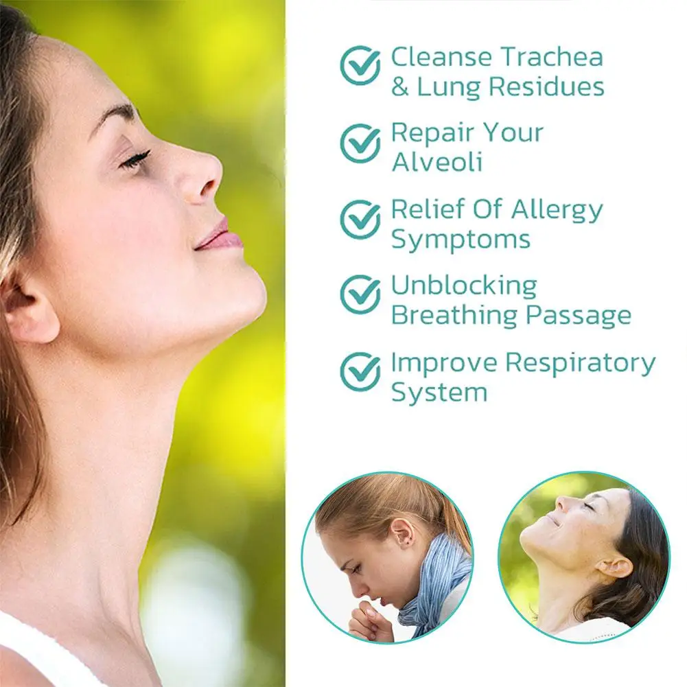 Herbal Lung Cleansing Spray Soothes Respiratory Tract Anti Snoring Solution Inflammation Relieves Herbal Health Care